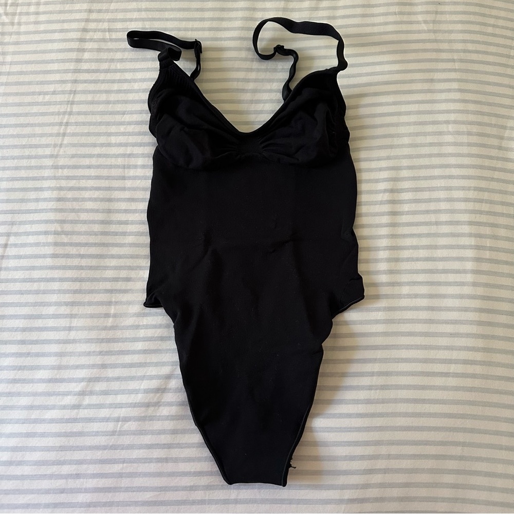 SKIMS Seamless Sculpt Bodysuit in Black